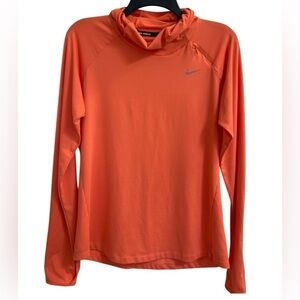 Nike Women’s Dri-Fit Hoodie with Thumb Holes and Small Zipper Pocket Size Medium